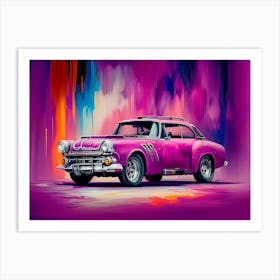 Classic Car Painting 2 Art Print