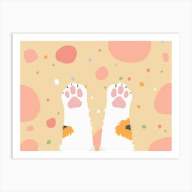 Cat Paws 4 Art Print