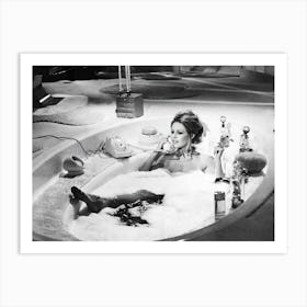 Brigitte Bardot in bathtub Art Print