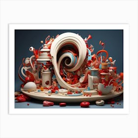 3d Art 2 Art Print