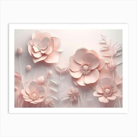 Pink Flowers Art Print