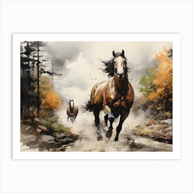 Forest Gallop Art Print