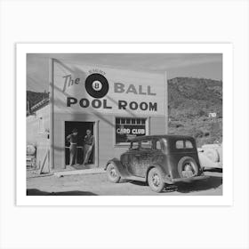 Pool Hall,Shasta County, California By Russell Lee Art Print