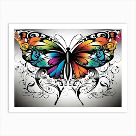Colorful Butterfly 41 Art Print