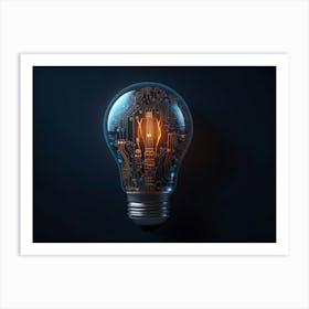 Light Bulb - Light Bulb Stock Videos & Royalty-Free Footage Art Print