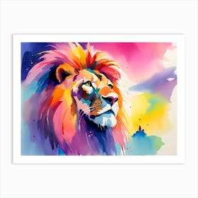 Lion Painting 41 Art Print