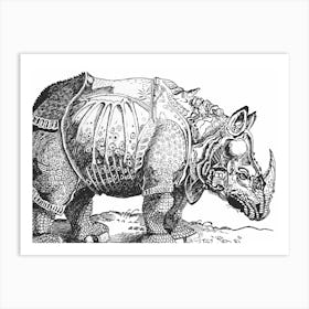 Rhino Art Print