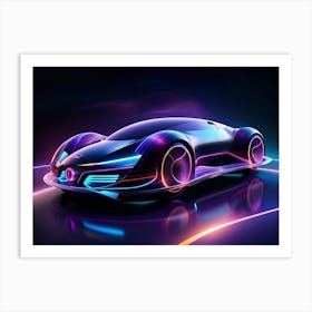 Futuristic Car 14 Art Print