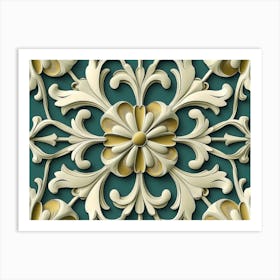 Floral Pattern 2 Art Print