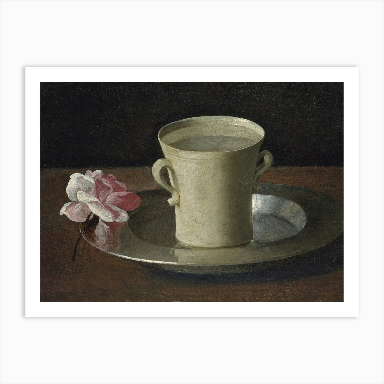 A Cup Of Water And A Rose Francisco De Zurbaran Art Print By The National Gallery Fy