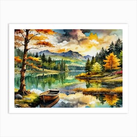 Mountain River 5 40x30in Art Print