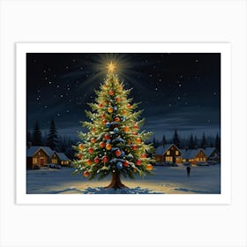 Christmas Tree art Art Print