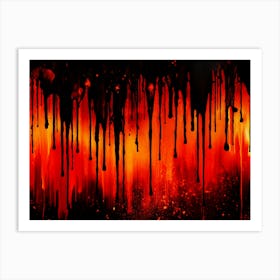 Dripping Blood Art Print