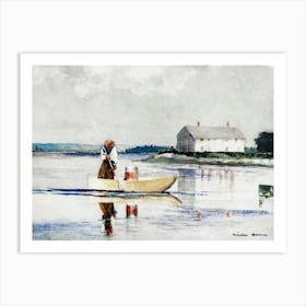 Spearing Eels In Late 1800s, Winslow Homer Art Print