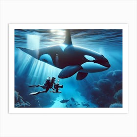 Orca Whale 3 Art Print