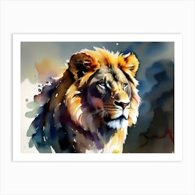 Lion Painting 21 Art Print