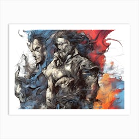 Into Battle We Go Art Print