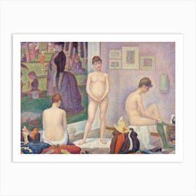 Models (Poseuses), Georges Seurat Art Print