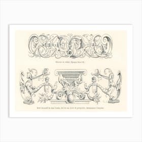 Renaissance Ornamental Designs, Albert Racine Art Print