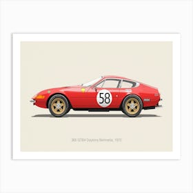 Ferrari 365 Daytona Car Style Art Print