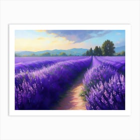 Lavender Field Art Print