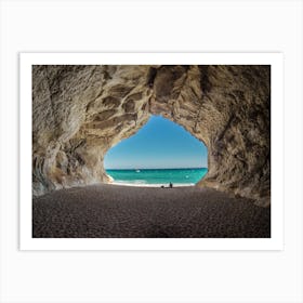 Cave At The Beach Art Print