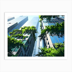 Skyscrapers 1 Art Print