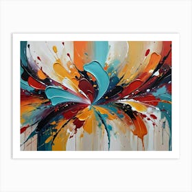 Abstract oil Painting 2 Art Print