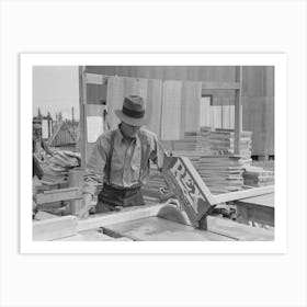 Untitled Photo, Possibly Related To House Plant, Precutting Materials, Southeast Missouri Farms Project Art Print
