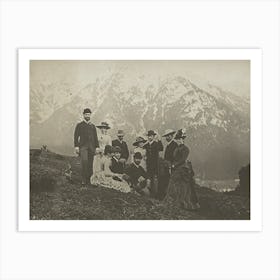 Family & Friends at Mittenwalk (ca. 1884), Alfred Stieglitz Art Print