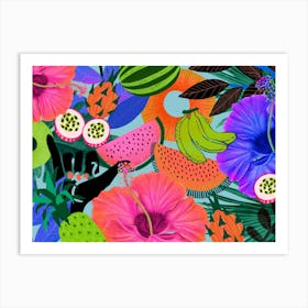 Tropical Flowers 4 Art Print