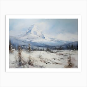 Snowy Mountain 1 Art Print