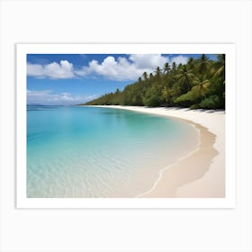 White Sand Beach 1 Art Print