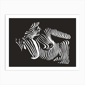 Zebra Girl Art Print