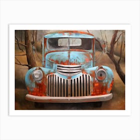 Chevrolet 80x100x4 �l Auf Leinwand Art Print