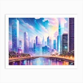 Cityscape 77 Art Print