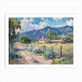 Western Landscapes Santa Fe New Mexico 1 Art Print