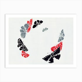 Japanese Butterfly, Cho Senshu (12) Art Print