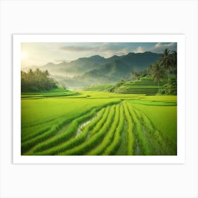 Rice Fields In Bali Art Print