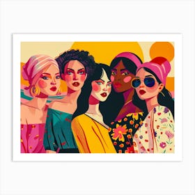 Group Of Women 20 Art Print