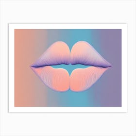 Kisses VECTOR ART Art Print