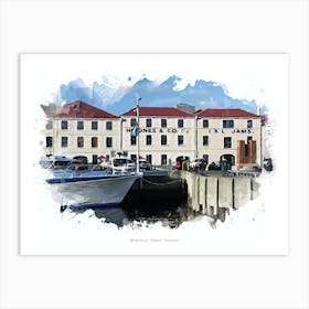 Waterfront, Hobart, Tasmania Art Print