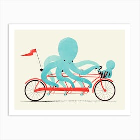 My Red Bike Art Print