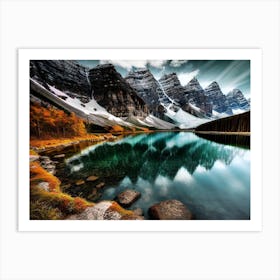 Lake Banff Art Print