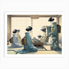 Creativel Geisha Illustration 193 Art Print