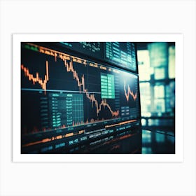 Stock Market - Stock Videos & Royalty-Free Footage Art Print