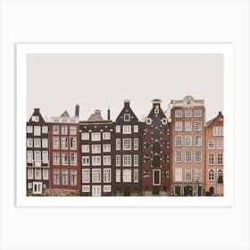 Amsterdam In A Row Art Print