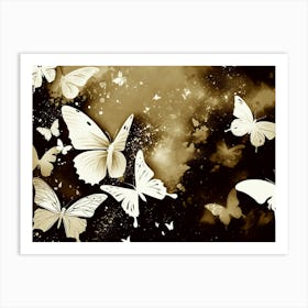 Butterflies In The Sky 25 Art Print