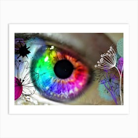 Rainbow Eye Art Print