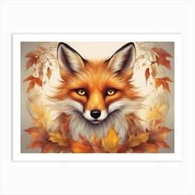 Autumn Mystical Fox 10 Art Print